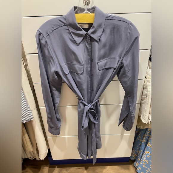 Equipment long silk shirt with tie size XS - Picture 1 of 4